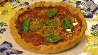 Ma délicieuse TARTE A LA TOMATE façon provençale  Mère Mitraille sur Gourmandises TV [upl. by Aivalf]