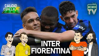 INTER 4  0 FIORENTINA  Lautaro e Thuram coppia perfetta  Calcio con la F [upl. by Mallissa]