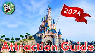 Disneyland Paris Park ATTRACTION GUIDE  2024  All Rides amp Shows  Paris FRANCE [upl. by Llenhoj979]