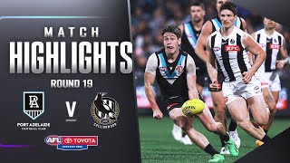 Port Adelaide v Collingwood Highlights  Round 19 2023  AFL [upl. by Viens]