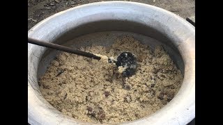 বাবুর্চির হাতে রান্না করা বিফ তেহারি  Village Style Cooking  Biryani for 50 people Recipe [upl. by Frisse]