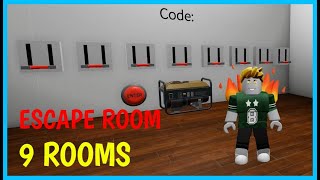 Roblox ESCAPE ROOM  9 ROOMS CODES by RPK BO  UPDATED [upl. by Yllah]