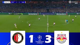 Feyenoord vs RB Salzburg 13  UEFA Champions League 202425  Match Highlights [upl. by Bohi637]