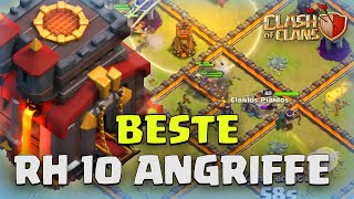 TOP 5 Rathaus 10 Angriffsstrategien 2022  Rh 10 Angriffe  Clash of Clans deutsch [upl. by Samoht]