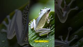 Glass frog You can see its organs 🐸🔍GlassFrog WeirdNature FrogFacts FunFacts DidYouKnow [upl. by Llerrej]