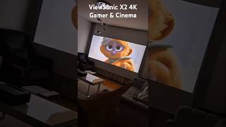 ViewSonic X4 4K LED Gamer Projector review gamer gaming tips tutorial shorts shortsvideo [upl. by Cara528]