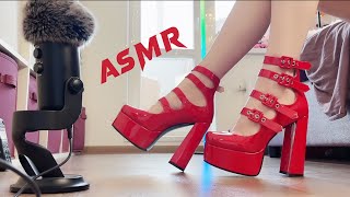 ASMR Red High Heels 👠 Walking Around [upl. by Nahshun]