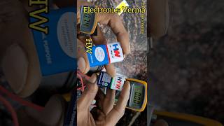 9v battery Multimeter Testing voltage and ampere  Electronics Verma [upl. by Eiramacissej]