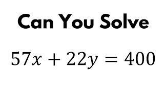 A Nice Diophantine Equation in Number Theory  You Should Learn This Theorem  Math Olympiad [upl. by Lechner]