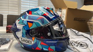 Unboxing My NEW Shoei X15 Marquez Barcelona Helmet [upl. by Des]