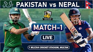 PAKISTAN VS NEPAL ASIA CUP 2023 MATCH 1 LIVE MULTAN  PAK vs NEP LIVE SCORES [upl. by Atirma258]