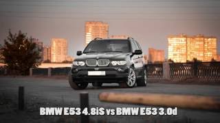 BMW E53 X5 48iS vs 30d [upl. by Leal]