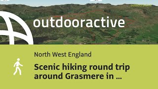 Interactive 3D video Scenic hiking round trip around Grasmere in Lake [upl. by Dewey474]