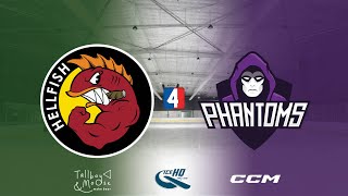 Hellfish v Phantoms  Div 4  30th October  IceHQ Rec League ice hockey [upl. by Mabel]