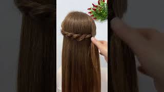 Hair Style Girls Simple Easy Hair amp Long Hair🔥❤️ shorts hairstyle shortsvideo fashion [upl. by Alinoel39]