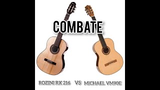 VIOLÃO ROZINI RX 216 CONCERTISTA VS MICHAEL VM90E [upl. by Olympia192]