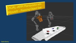 DUALARM Robot with MoveIt  Passing of Object using Computer Vision  AR Tags [upl. by Chlori]