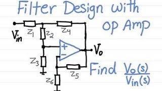 Filter Design and Analysis with an Operational Amplifier [upl. by Ahsieni]