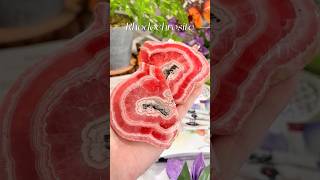 Radiant Rhodochrosite Slices Bracelets and Pendants 🌸 OrvelGems crystalmagic crystalhealing [upl. by Zadack]