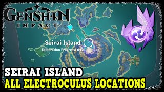 Genshin Impact Seirai Island All Electroculus Locations Inazuma 21 Update [upl. by Ahsrats]