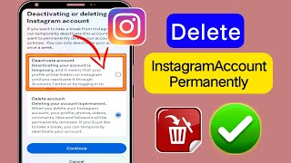 How to delete Instagram account permanently Instagram account Delete 2024 [upl. by Yhtomot540]