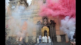 Biancavilla processione patronale San Placido venerdi 5 ottobre 2024 [upl. by Arymas]