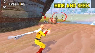 Ajjubhai Clash Squad HIDE and SEEK Gameplay with Amitbhai Romeo and XMania  Garena Free Fire [upl. by Ydnahs]