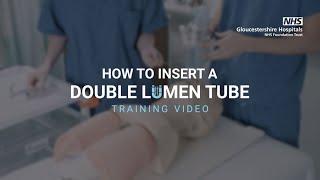 Double Lumen Tube Training Video [upl. by Neerhtak]