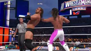 Seth Rollins vs Triple H last man standing match WRESTLEMANIA 4 NIGHT 2 [upl. by Jecoa]