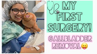 VLOG 1  Gallbladder removal🔪 😝 [upl. by Ahsinat]