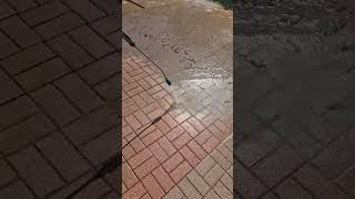 Pressure Washing Block Paving with Turbo Nozzle  Incredible Before amp After Results [upl. by Lechner]