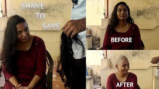 Headshave for a Cause  Women haircut  StyleStop [upl. by Burrus12]