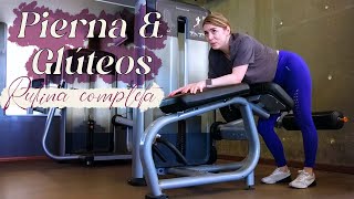 Rutina de pierna para mujeres principiantes en el gym [upl. by Ylrebmi]