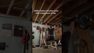 Seated Shoulder press 230lbs [upl. by Vezza]