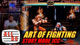 Art Of Fighting  Story mode 1CC  Neo Geo AES A la lueur du cathodique [upl. by Rotkiv]