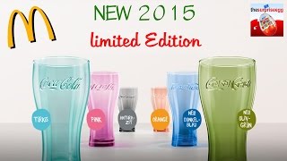 NEW 2015 McDonalds Coca Cola Glasses Coke around the World  Design [upl. by Amalea]