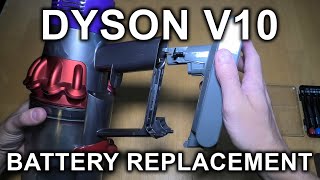 Dyson V10  How To Replace A Battery [upl. by Ettenel]