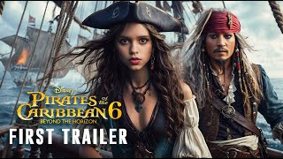 Pirates of the Caribbean 6 Beyond the Horizon  First Trailer  Jenna Ortega Johnny Depp [upl. by Haleemaj]