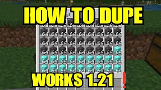 How to DUPE anything in Minecraft Bedrock 121 [upl. by Read773]