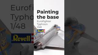 Painting base colours Eurofighter Typhoon 148 Revell scalemodel scalemodels eurofighter [upl. by Anilah]