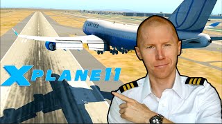 Real 747 Pilot Plays Xplane 11  Flight Simulator [upl. by Durtschi]