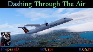 P3D Flight  CoPilot amp ATC Cebu to Tacloban 1080p PAL Express DH8D [upl. by Aramenta518]