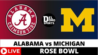 ALABAMA VS MICHIGAN LIVE  NCAAF Rose Bowl Game Score Radio JAN 01 2024 [upl. by Havot]