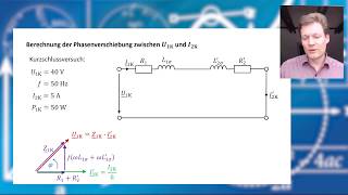 Übungsaufgabe  Transformator TErsatzschaltbild und Phasenverschiebung berechnen a828 [upl. by Sesom106]