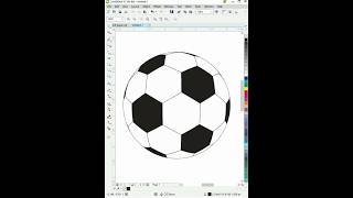 How to design Football ⚽ in CorelDraw  Graphic Design Tutorials graphicdesign coreldraw [upl. by Ahtelat]