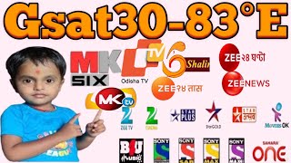 gsat 30 new update gsat 30 dish setting 83e channel list 2024 [upl. by Llewoh]