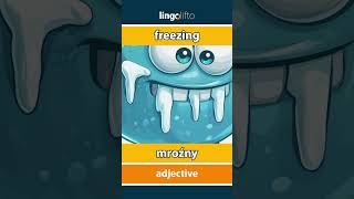 🇬🇧🇵🇱 freezing  mroźny  vocabulary builder  learn English  Uczmy się angielskiego [upl. by Anelrahc]