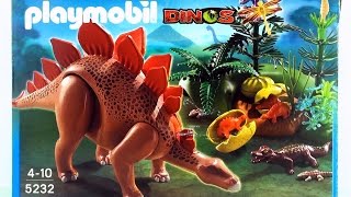 Playmobil Dinos Stegosaurus Dinosaur 5232 Toy unboxing Jurassic Dinosaur [upl. by Yromas]