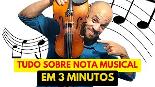 TUDO SOBRE Notas Musicais em 3 MINUTOS Desvendando os Segredos por Trás das Notas musicais [upl. by Riada]