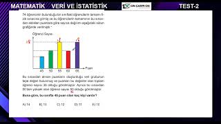 Veri ve İstatistik Test 2 Soru 8 [upl. by Shutz]